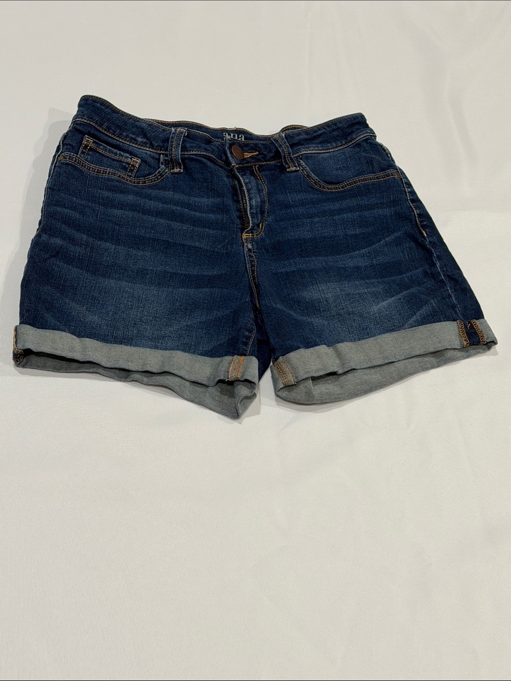 a.n.a Indigo Rolled Cuff Denim Shorts
